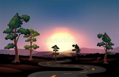 A Winding Road Stock Vector Illustration Of Grass Path 33203598