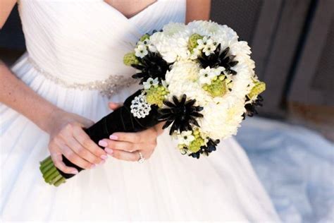 Bridal Flowers Black And White Bridal Bouquet