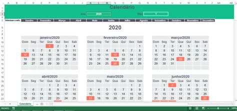 Planilha De Calendário No Excel Agenda E Compromissos Loja Excel Easy