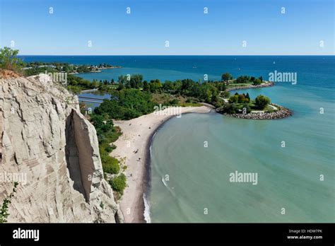 Scarborough Bluffs And Bluffers Park Toronto Ontario Canada Stock