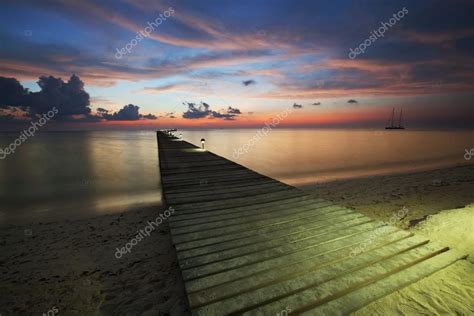 Boardwalk On Beach Stock Photo By ©kamchatka 22155071