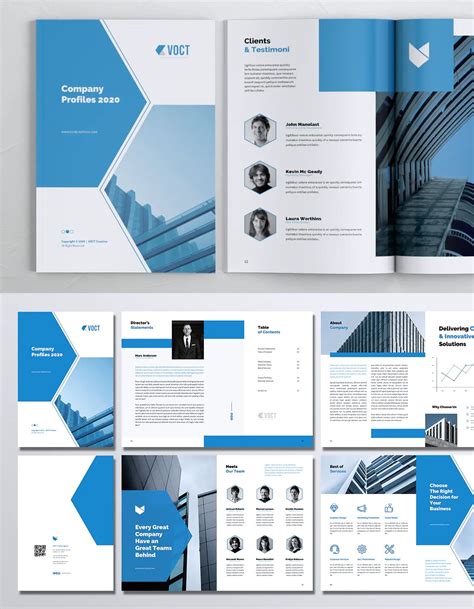 Agency Company Profile Brochure Template Indesign Indd Ms Word 14