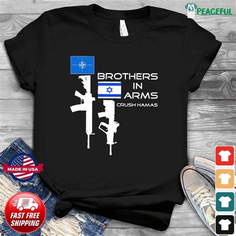 Nato Brothers In Arms Israel Crush Hamas Shirt Hoodie Sweater Long