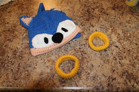 Sonic The Hedgehog Crocheted Hat For Dax Crochet Hats Crochet Crafts