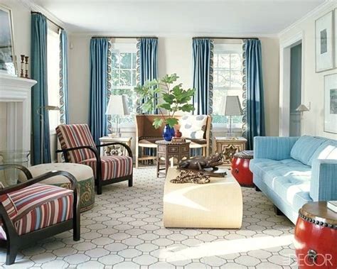 Living Room Drapes Curtains Ideas Modern Blue Curtain
