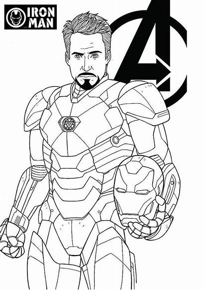 Avengers Coloring Printable Adults Pdf Iron Stark