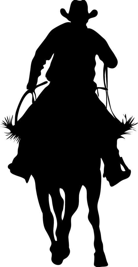 Silhouette Of A Cowboy At Getdrawings Free Download