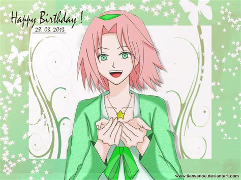 Happy Birthday Sakura By Tiansenou On Deviantart