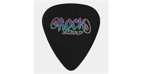 Personalized Rock Star Emblem Music Guitar Pick Zazzle