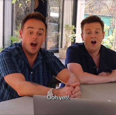 Shocked Ant And Dec Gasp As They See Im A Celeb Line Up For First Time Ok Magazine