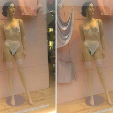 When you're shaving, part of the blade will get covered while other parts are free. American Apparel's New Female Mannequins Are Now Rocking Full Bush | Complex