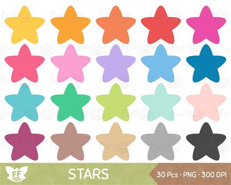 Cute Stars Clip Art Kawaii Star Clipart Star Clipart Stars Clip Art