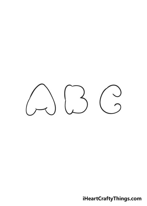 How To Draw Fancy Bubble Letters A Z
