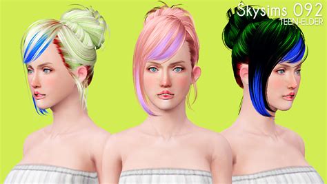 My Sims 3 Blog New Hair Retextures By Shock And Shame