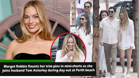 Margot Robbie Flaunts Her Trim Pins In Mini Shorts As She Joins Husband Tom Ackerley During Day