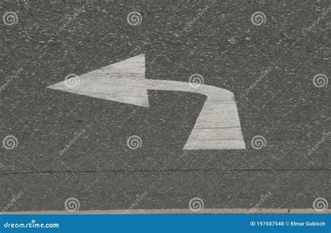 Direction Arrow Points In One Way Stock Photo Image Of Lines Feature