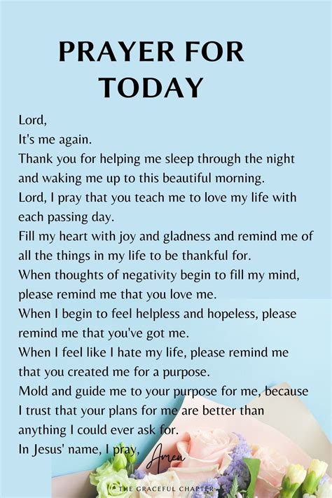 Prayer For Today Powerful Morning Prayer Morning Prayer Quotes Bible