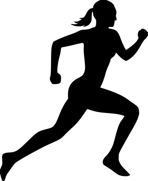 Silhouette Running Royalty Free Silhouette Png Download 800980