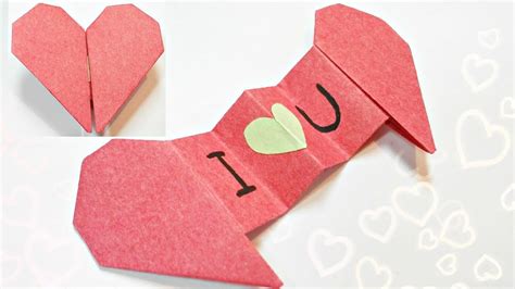 Origami Diy Cards Diy 3d Origami Valentine Heart Envelope Love Secret