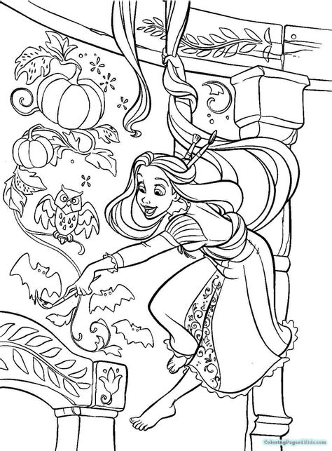 Tangled Rapunzel Coloring Pages To Print Rapunzel From Disney Tangled