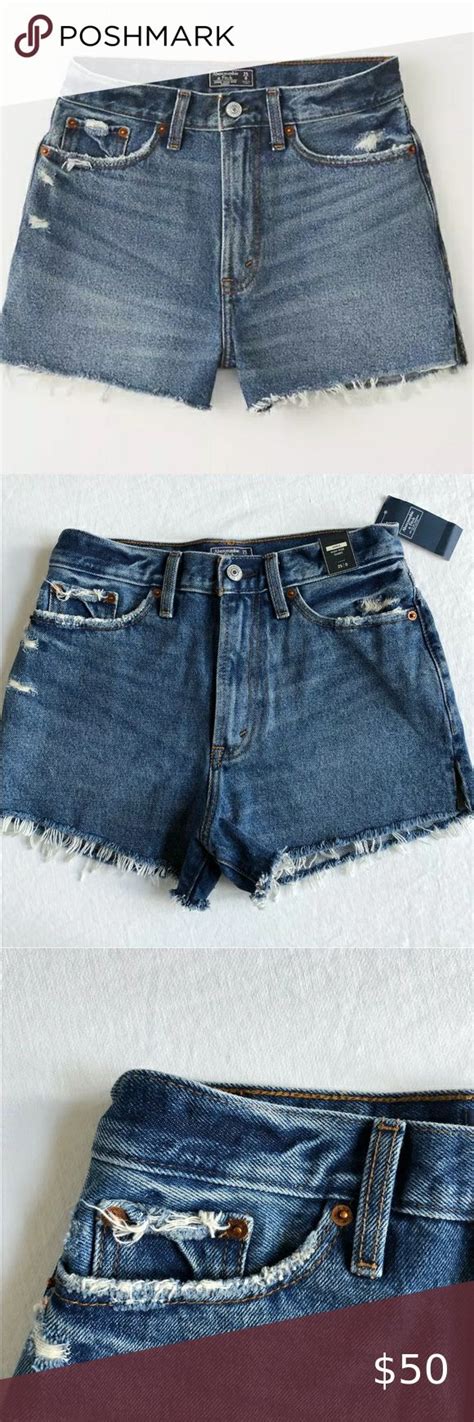 Abercrombie And Fitch Annie High Rise Jean Shorts 25 High Rise Jeans Abercrombie And Fitch