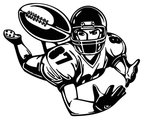 Football Player Football Clipart Black And White Free Clipart Images