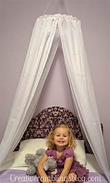 You can add multi colorful fabric to this canopy idea to make it look more. Easy DIY Princess Canopy - Creative Ramblings