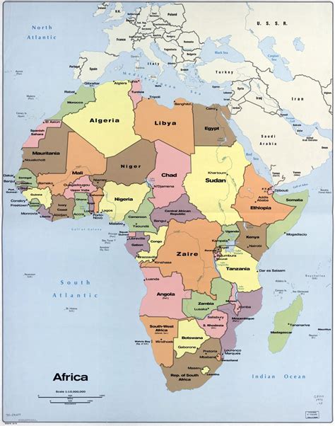 Mapa Politico Grande De Africa Con Las Principales Ciudades Y Capitales Images