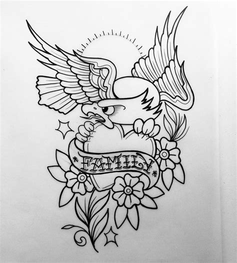Traditional Tattoo Outline Traditional Tattoo Stencils Traditional