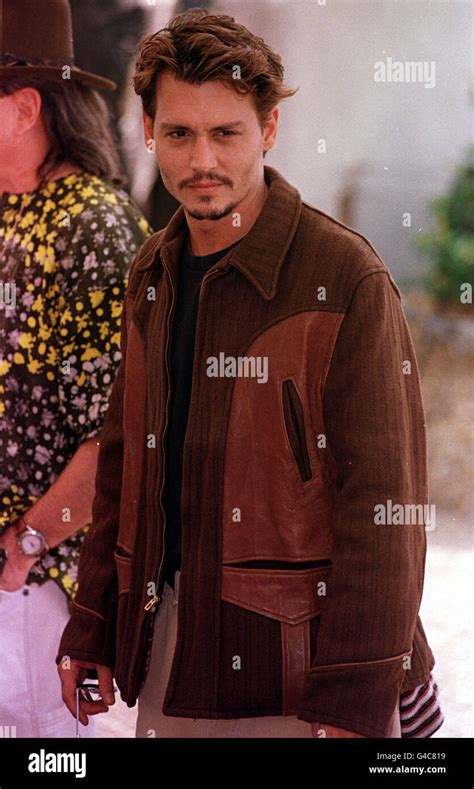 Johnny Depp At A Photocall For His Latest Film Hi Res Stock Photography