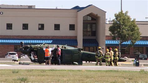 Witness Watching Military Helicopter Crash At Cheyenne Airport Was