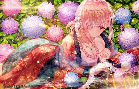 Wallpaper Id 151413 Anime Comic Art Anime Girls Pink Hair Fantasy Girl Junpaku Karen