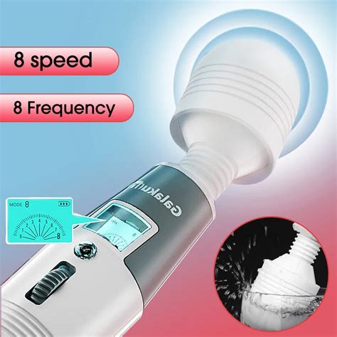 Powerful Av Vibrating Magic Wand Lcd Usb Charging Huge Body Vibrator Clitoris Stimulator G Spot