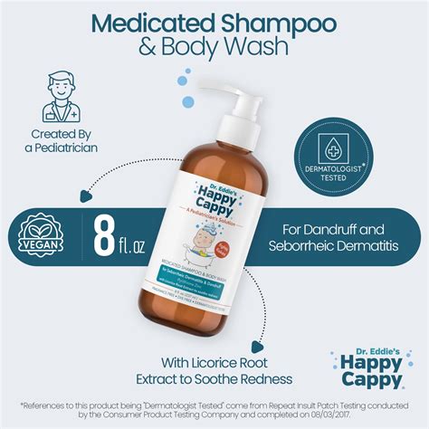 Buy Happy Cappy Dr Eddies Medicated Shampoo For Children Treats