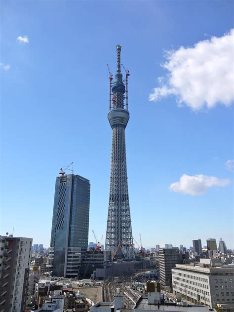 Tokyo Sky Tree Under Construction 4th March 2011 From No Flickr