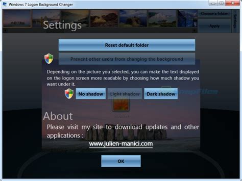 Windows 7 Logon Background Changer Screenshot And Download At