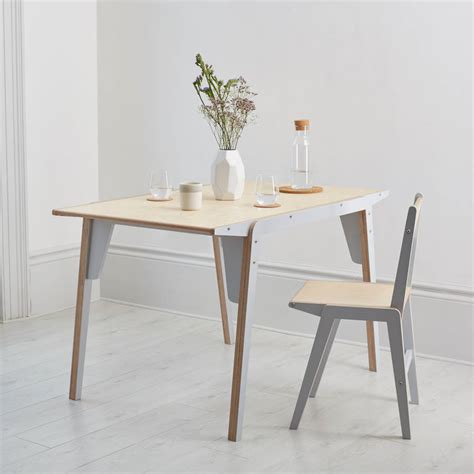 Flac Flat Pack Birch Plywood Dining Table By Lycan Design