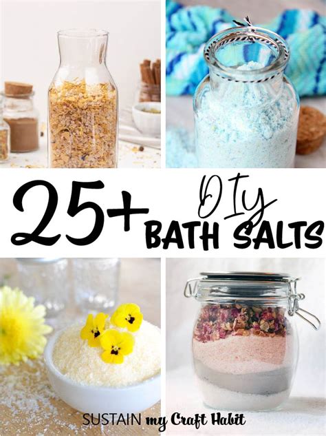 25 Diy Bath Salts Sustain My Craft Habit