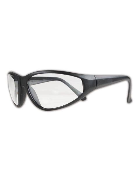 magid y80bkc gemstone onyx protective glasses clear lens and black frame one pair safety