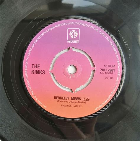 The Kinks Lola 7 Single Vinyl Record 45 Rpm In Pye Etsy