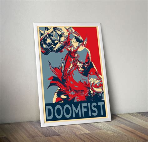 Doomfist Overwatch Poster Overwatch Overwatch Poster Gamer Etsyde