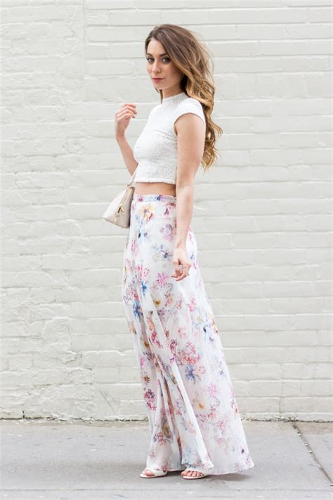 Ootd Floral Maxi Skirt With Ever New La Petite Noob A Toronto