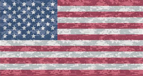 Digital Camo Us Flag Digital Art By Ron Hedges Pixels