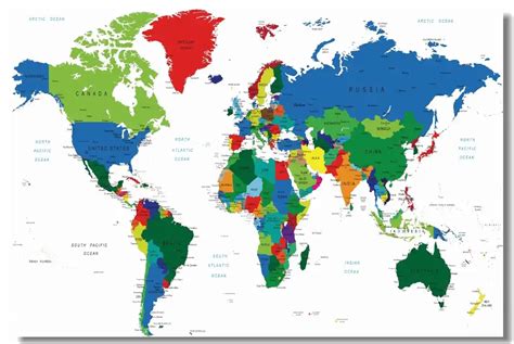 Dünya Dilsiz Haritasi Renkli WRHS