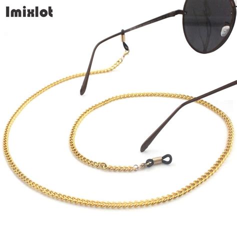 imixlot gold reading glasses chain sunglasses neck chains cord holder metal strap spectacles