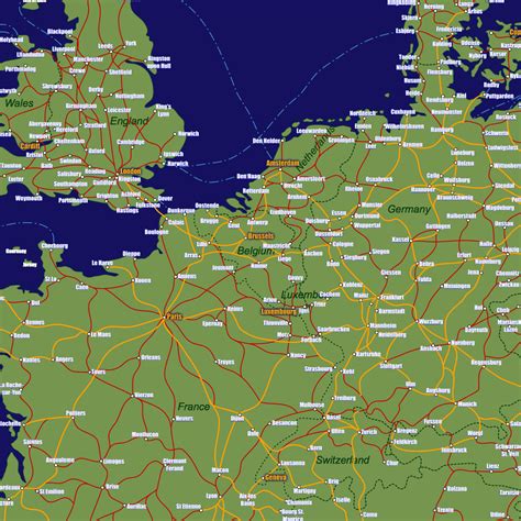 Discover the beauty hidden in the maps. Belgium Rail Travel Map - European Rail Guide