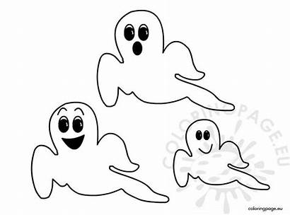 Halloween Ghosts Coloring Pages Coloringpage Eu Scary