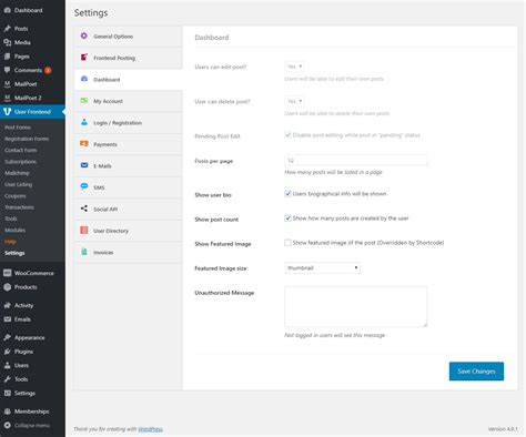 How To Set Up Frontend Dashboard For Users Wedevs
