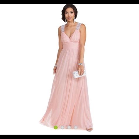 Windsor Dresses Light Pink Open Back Prom Dress Poshmark