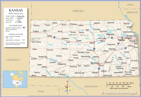 Maps United States Map Kansas